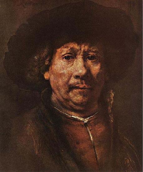 REMBRANDT Harmenszoon van Rijn Little Self-portrait Germany oil painting art